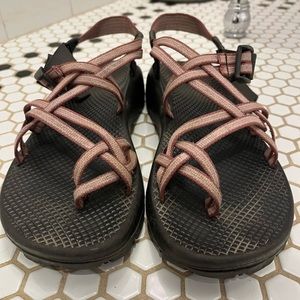 Pink Two-strap Toe Loop Chacos